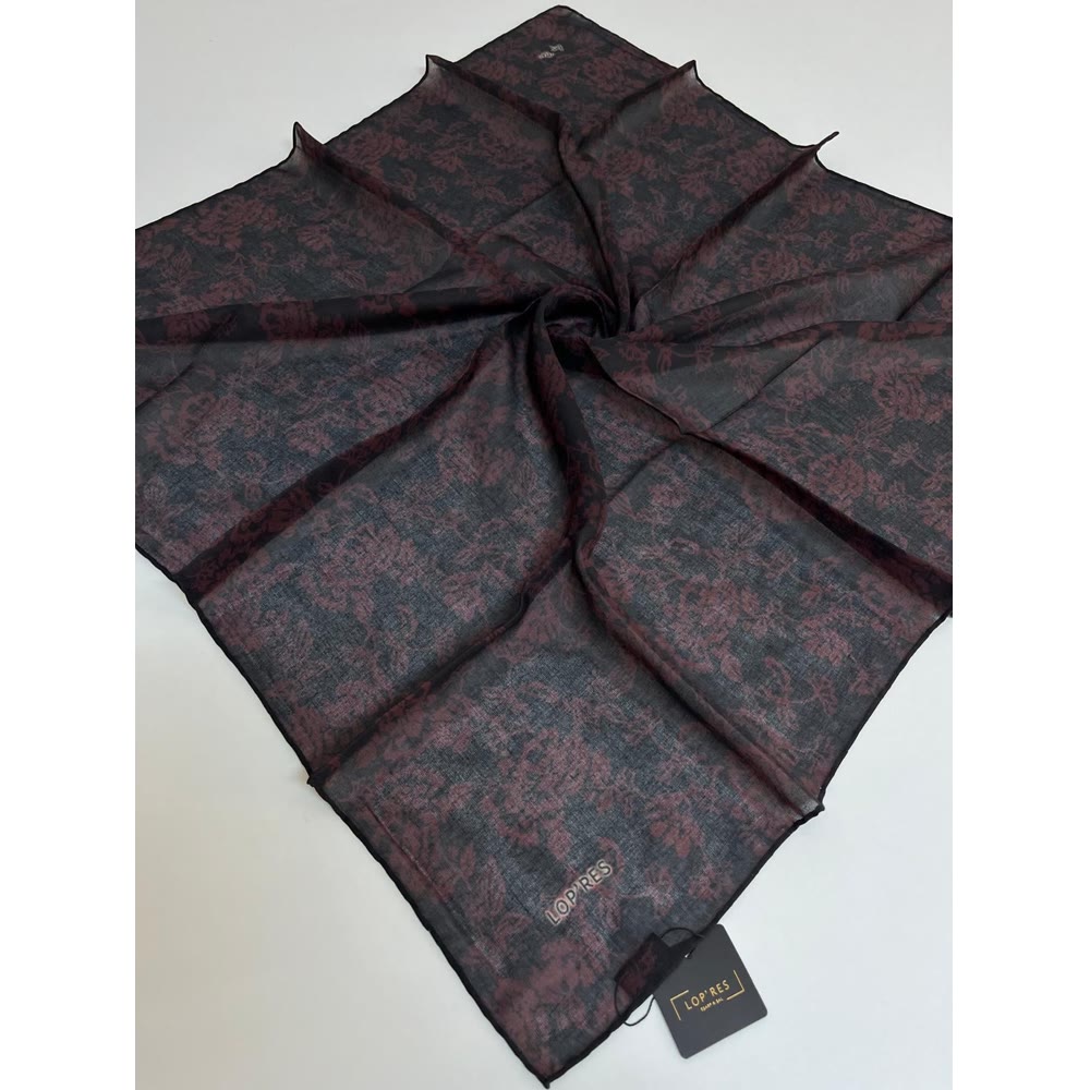 1136 SOFT EŞARP SİYAH-BORDO