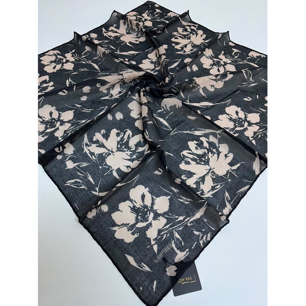 1137 SOFT EŞARP SİYAH-VİZON