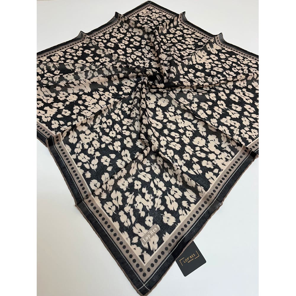 1138 SOFT EŞARP SİYAH-VİZON
