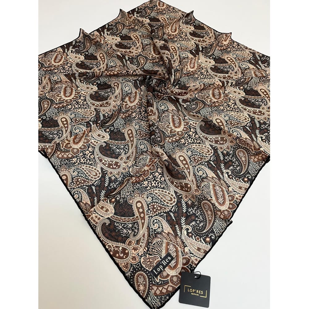 ETNİK DESEN EŞARP KAHVELİ