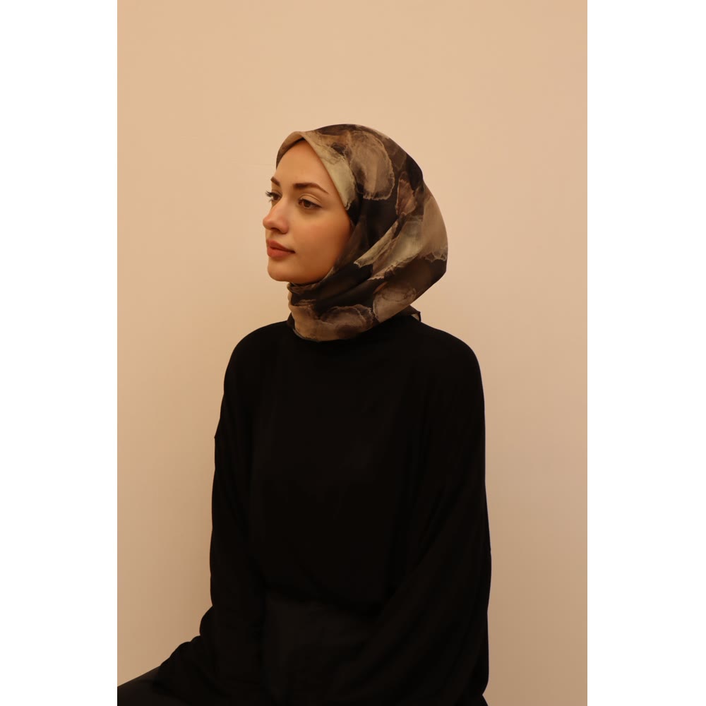 SOFT EŞARP 1122 SİYAH-KREM