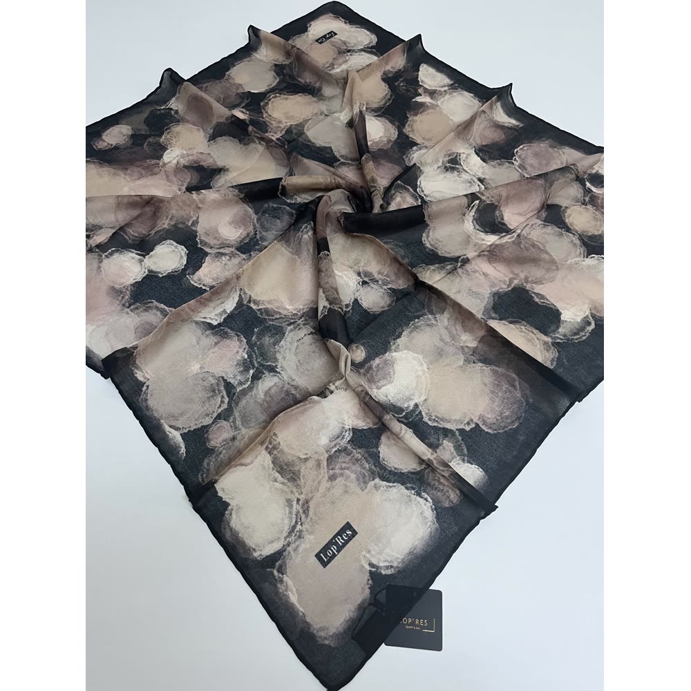 SOFT EŞARP 1122 SİYAH-KREM