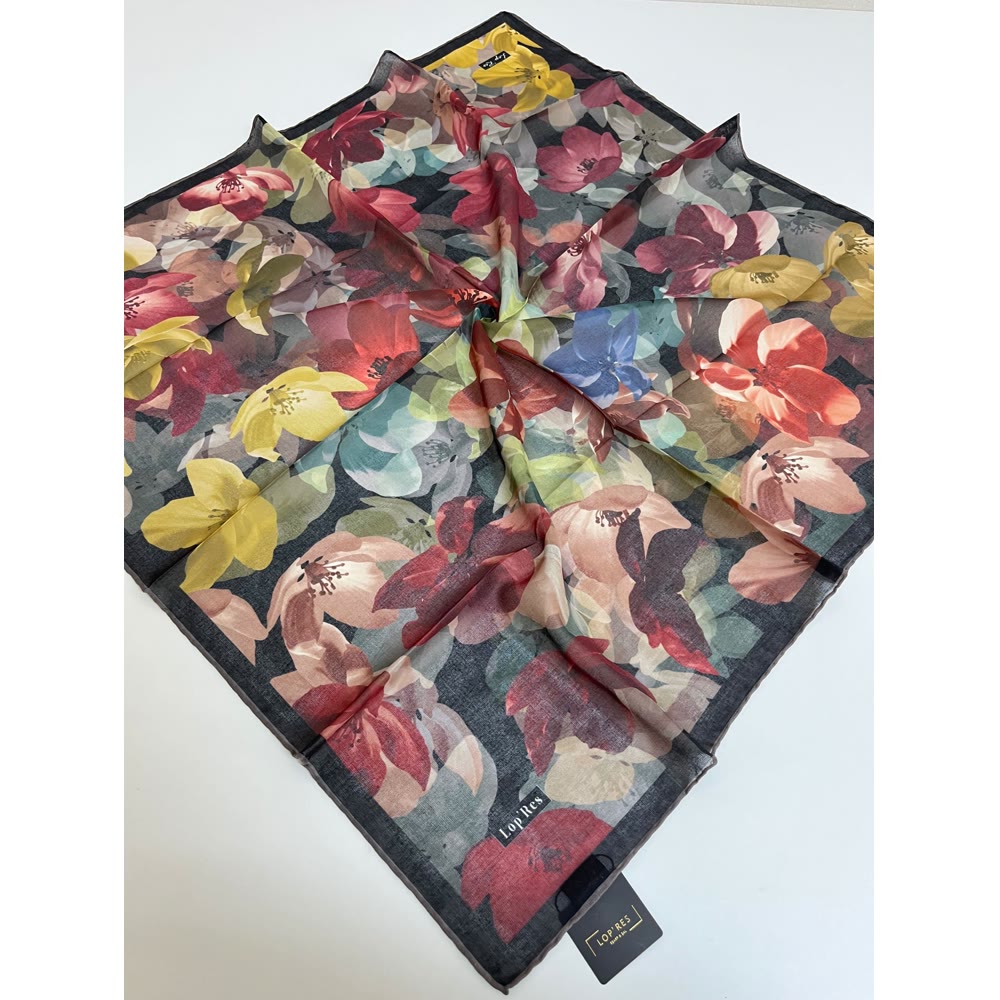 SOFT EŞARP 1125 ANTRASİT-KIRMIZI