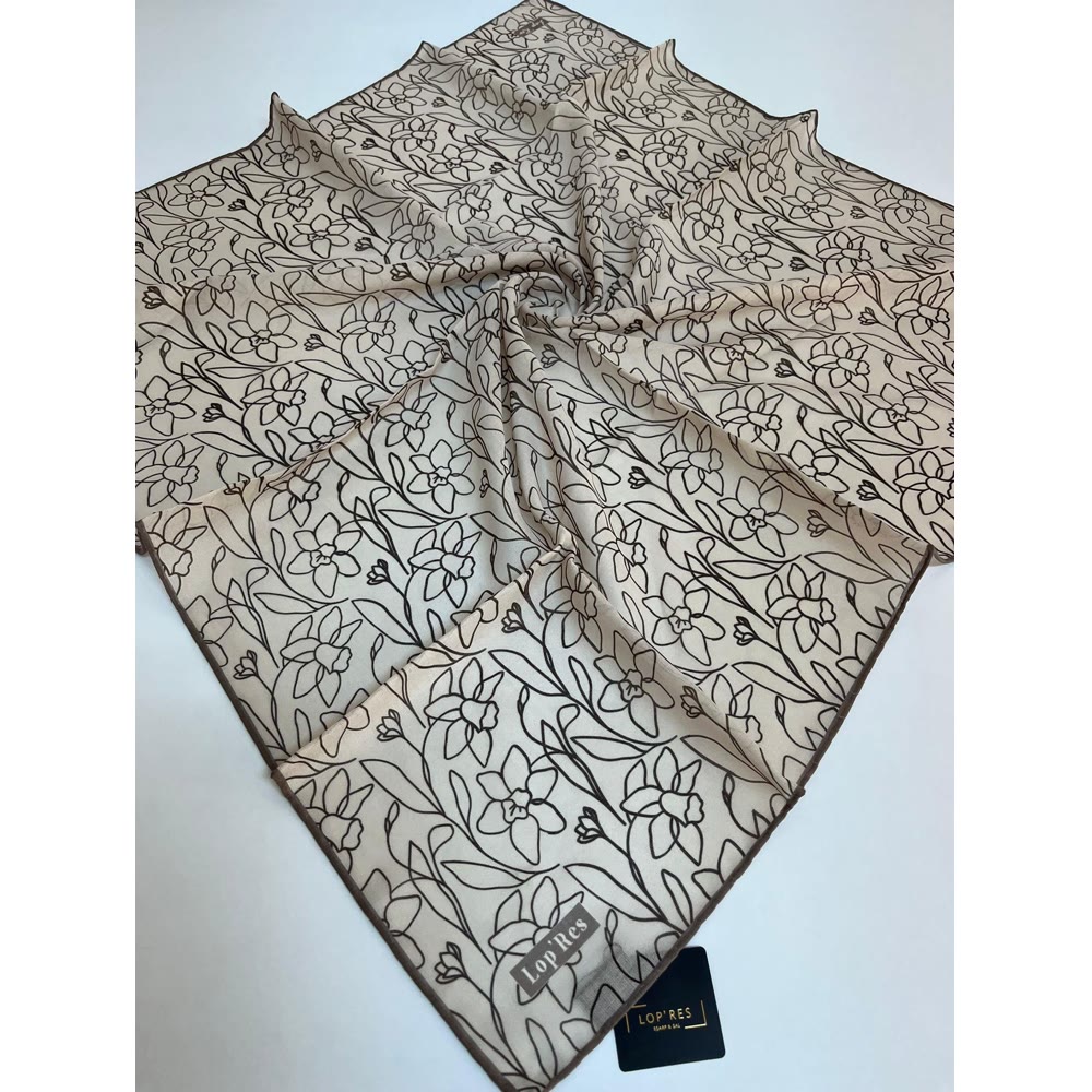 SOFT EŞARP 1128 KREM-SÜTLÜ KAHVE