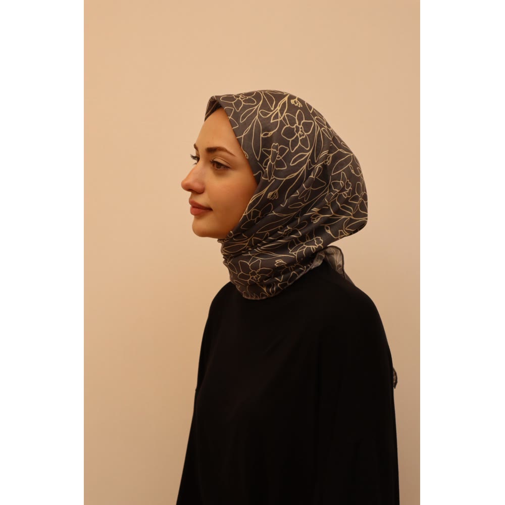 SOFT EŞARP 1128 MAVİ GRİ