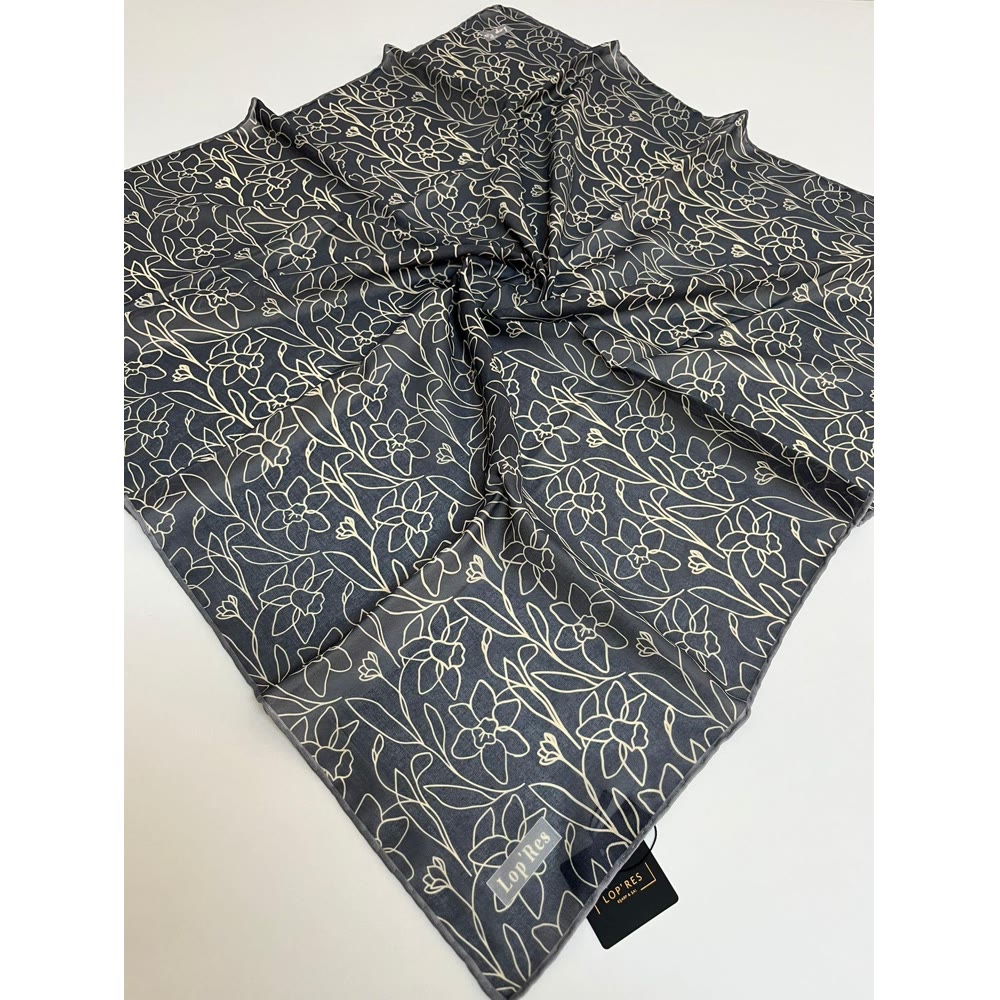 SOFT EŞARP 1128 MAVİ GRİ