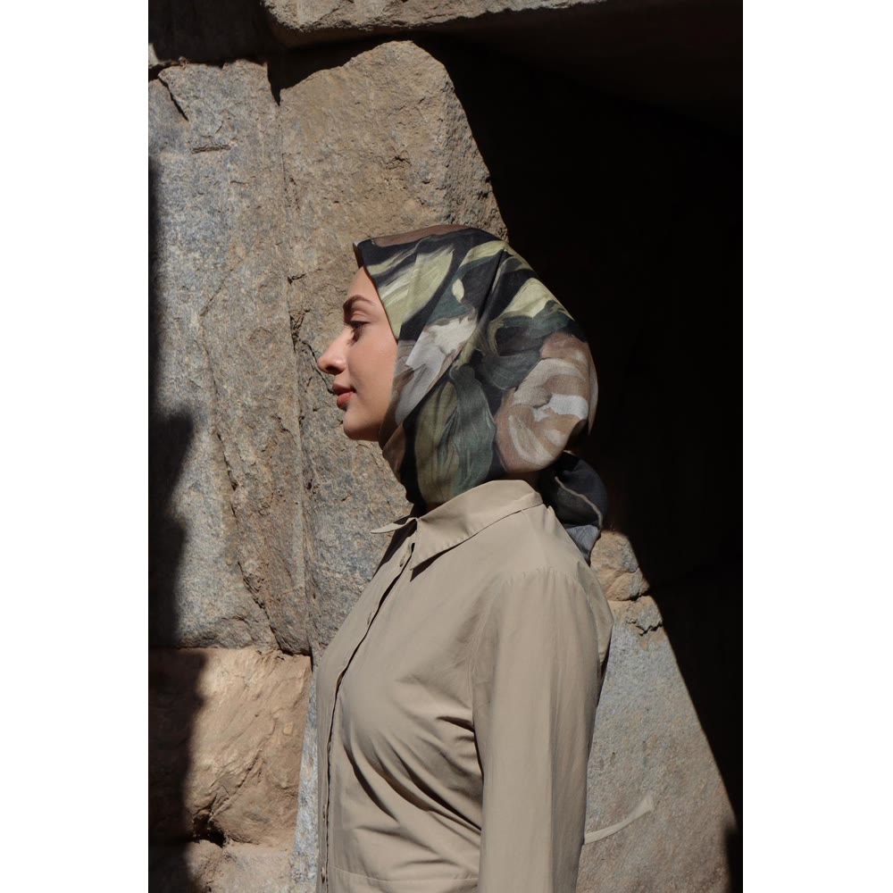 SOFT EŞARP 1132 SİYAH-KREM