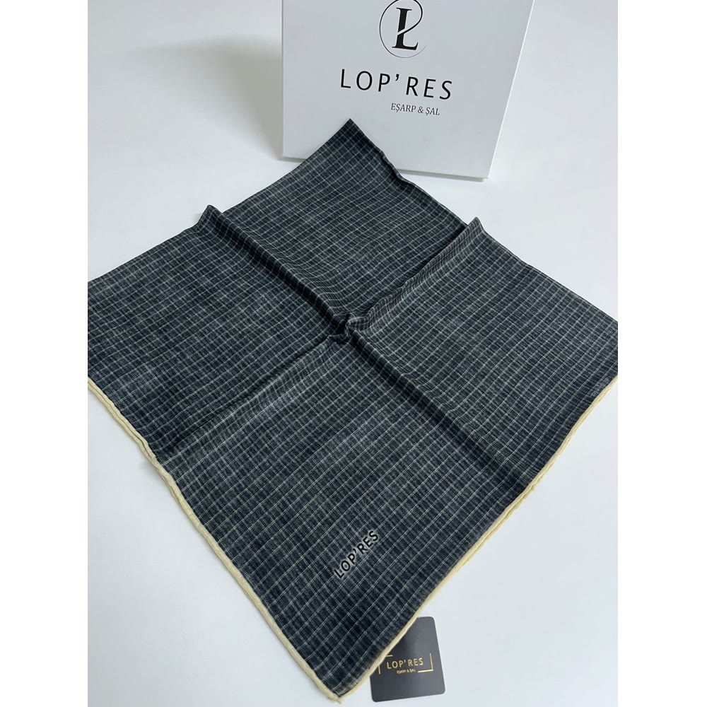 SOFT EŞARP 1140 SİYAH-SARI DİKİŞLİ