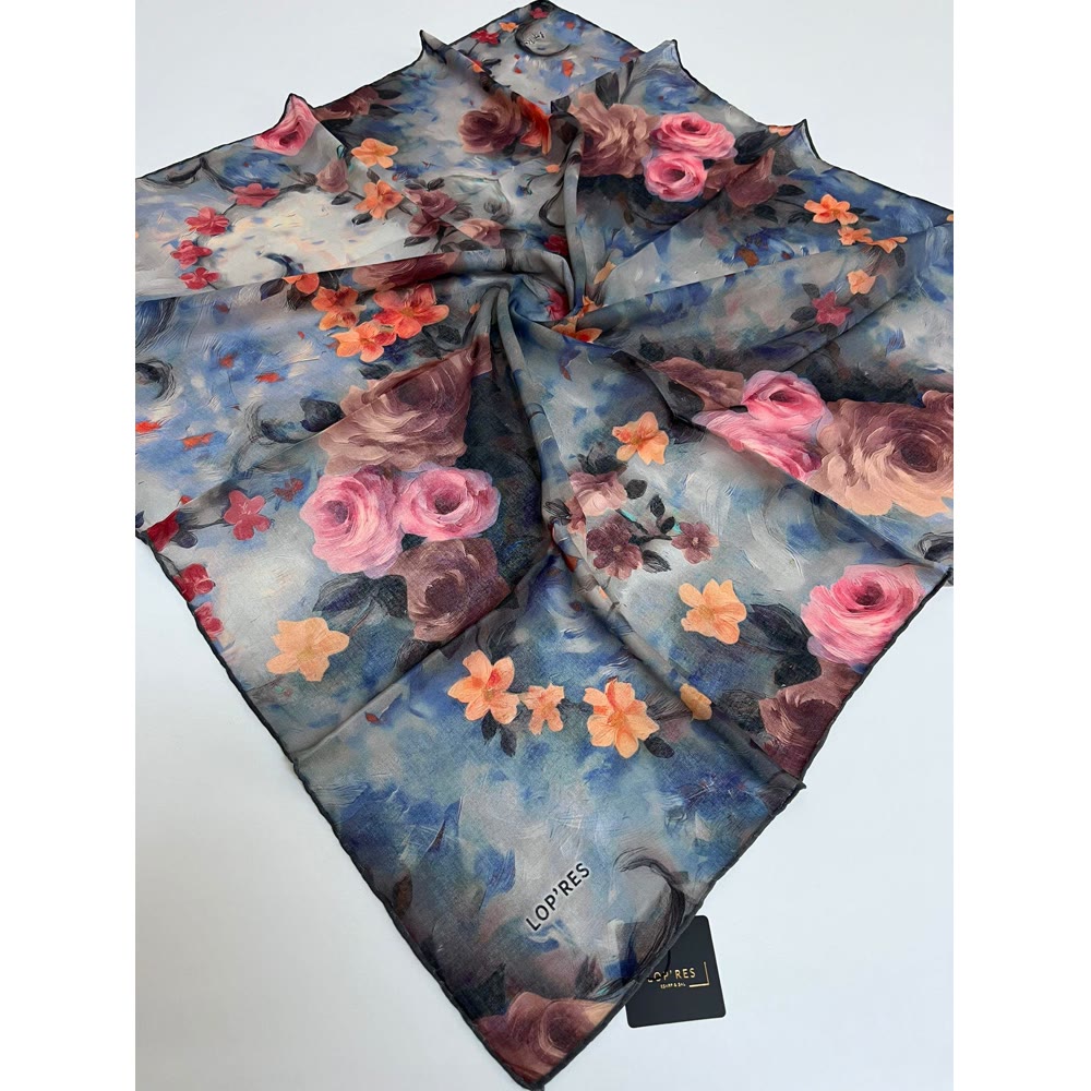 SOFT EŞARP 1141  BUZ MAVİ