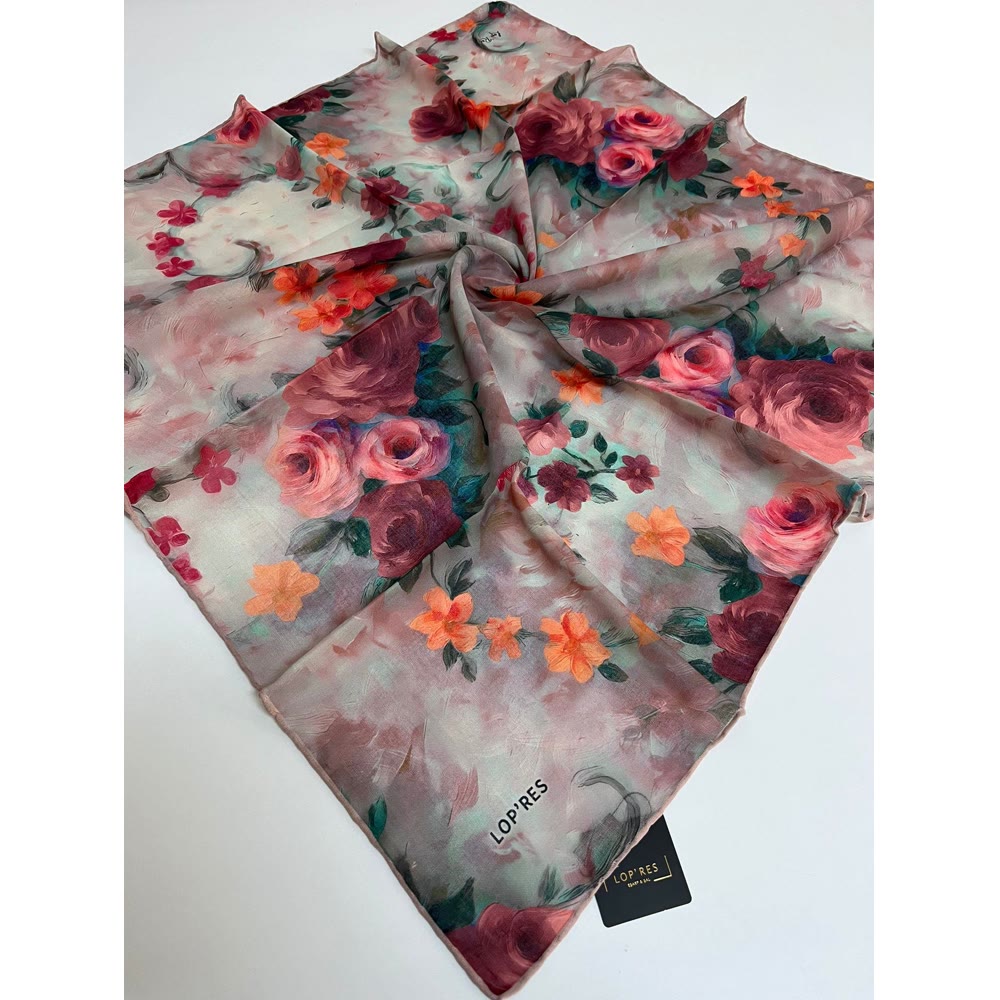 SOFT EŞARP 1141 RENKLİ ÇİÇEK