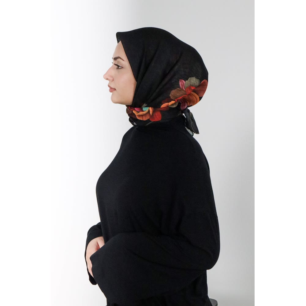 SOFT EŞARP 1142 RENKLİ ÇİÇEK