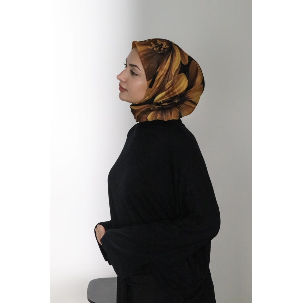 SOFT EŞARP 1142 SARI ÇİÇEK