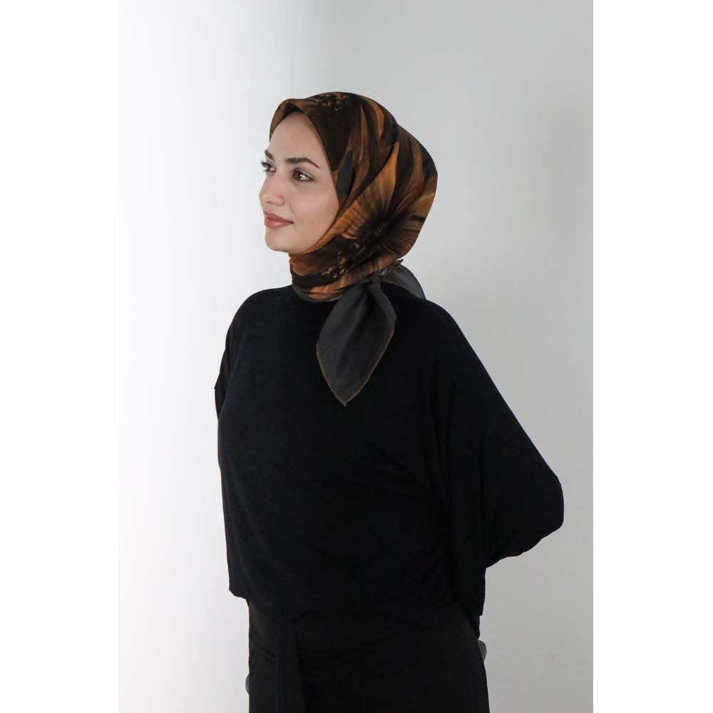 SOFT EŞARP 1142 SOFT SARI ÇİÇEK