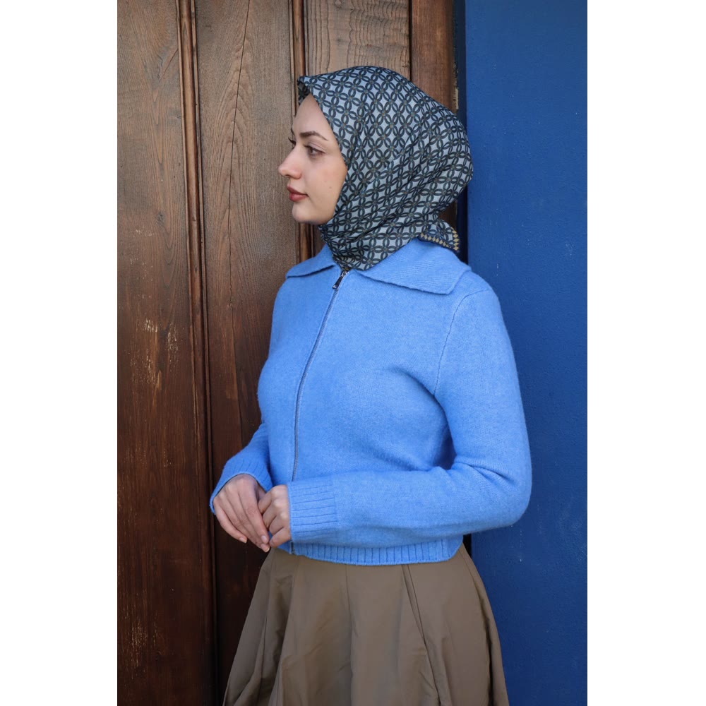 SOFT EŞARP 1154 PASTEL MAVİ