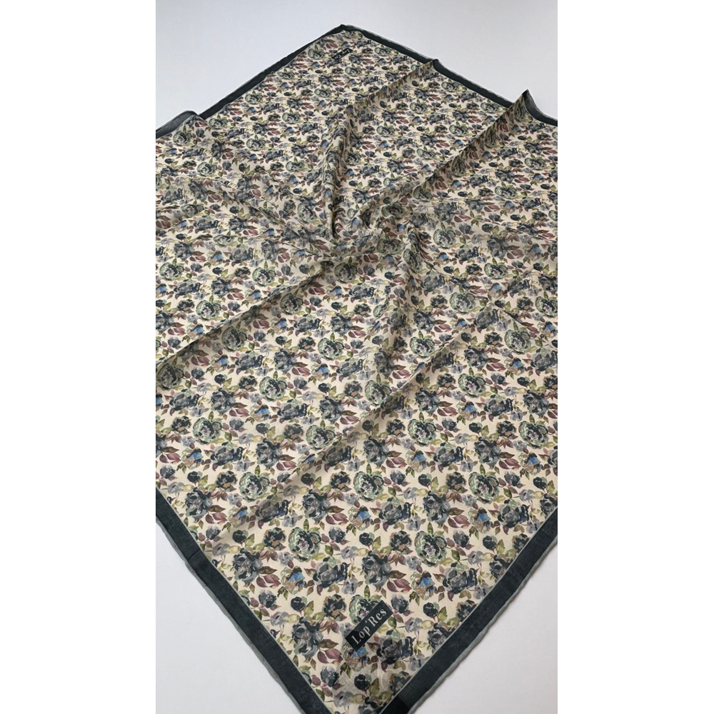 SOFT EŞARP YEŞİL ÇITIR ÇİÇEK