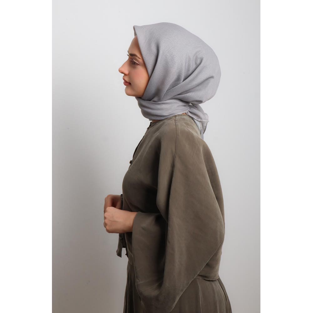 TEK RENK SOFT EŞARP AÇIK GRİ