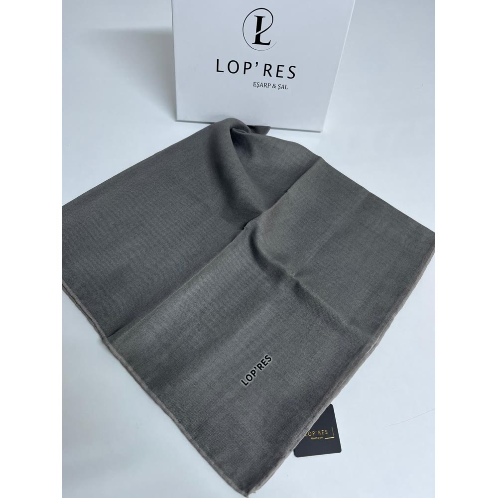 TEK RENK SOFT EŞARP AÇIK GRİ