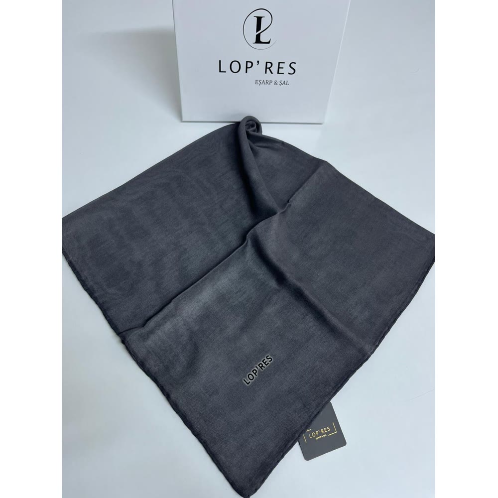 TEK RENK SOFT EŞARP GRİ