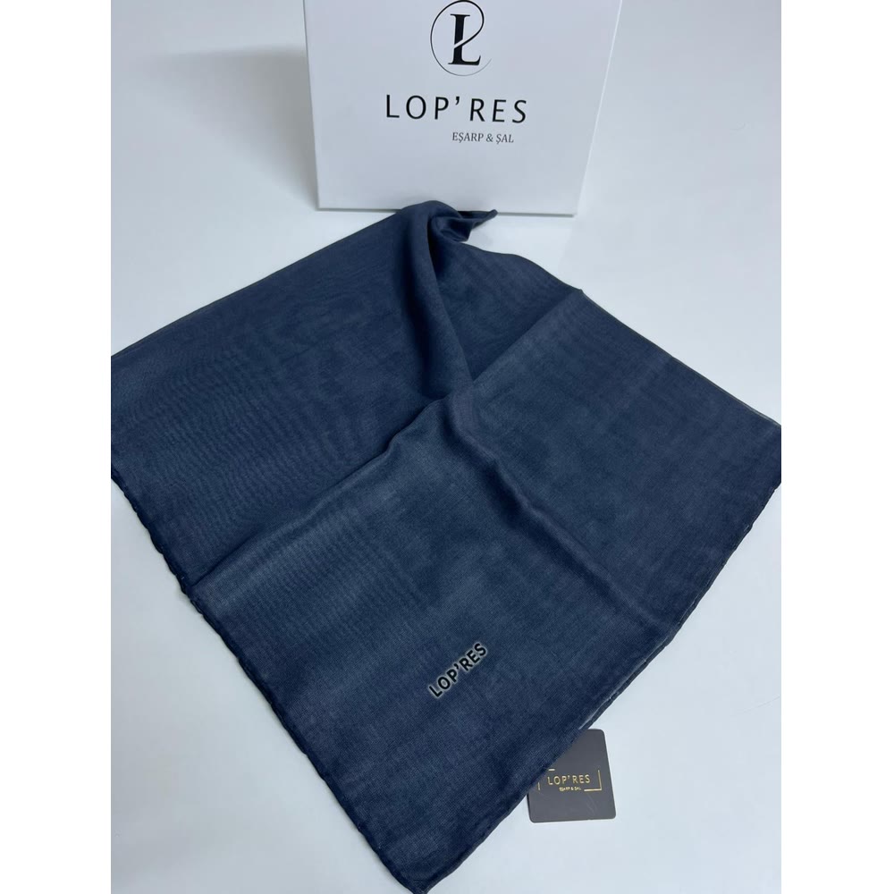 TEK RENK SOFT EŞARP İNDİGO