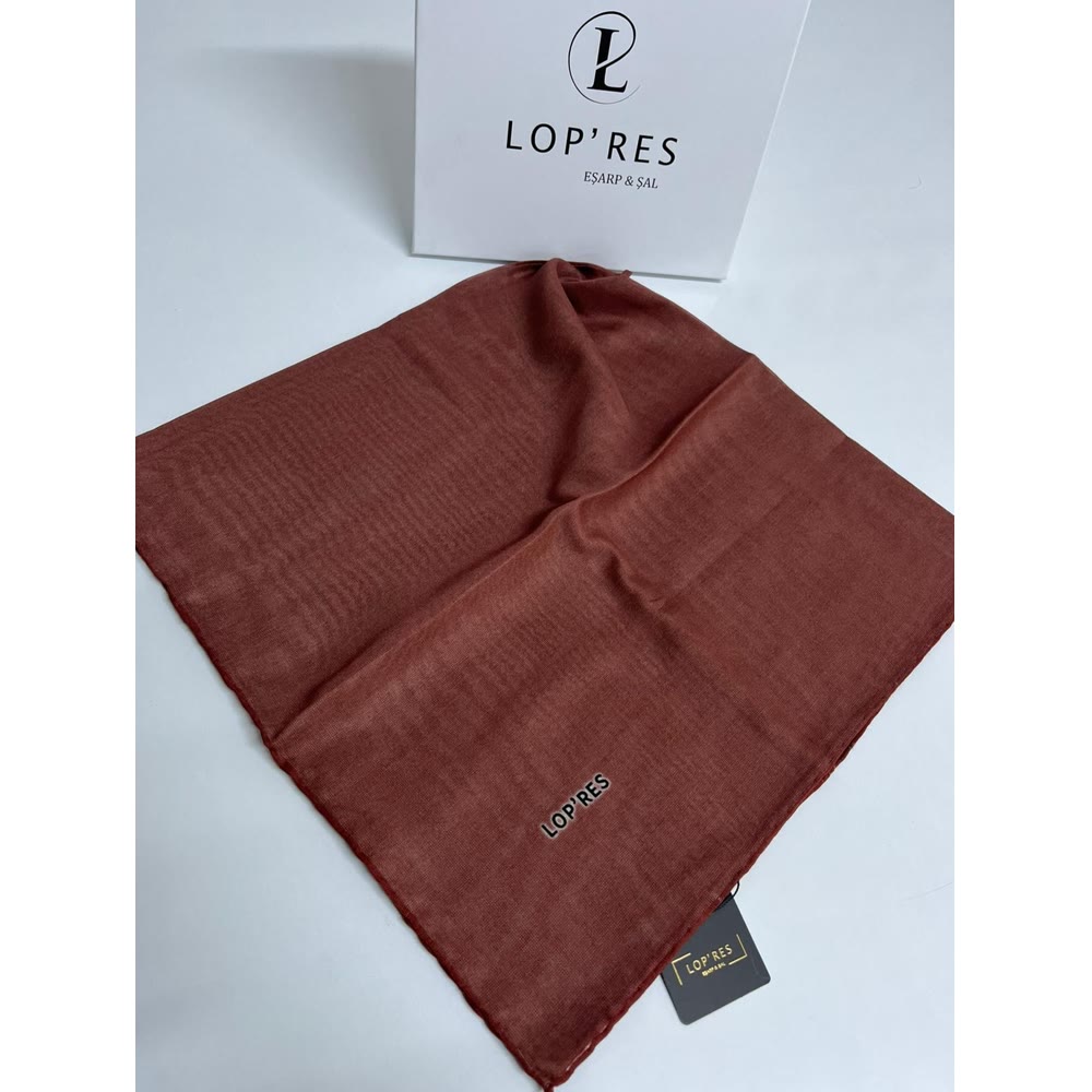 TEK RENK SOFT EŞARP KİREMİT