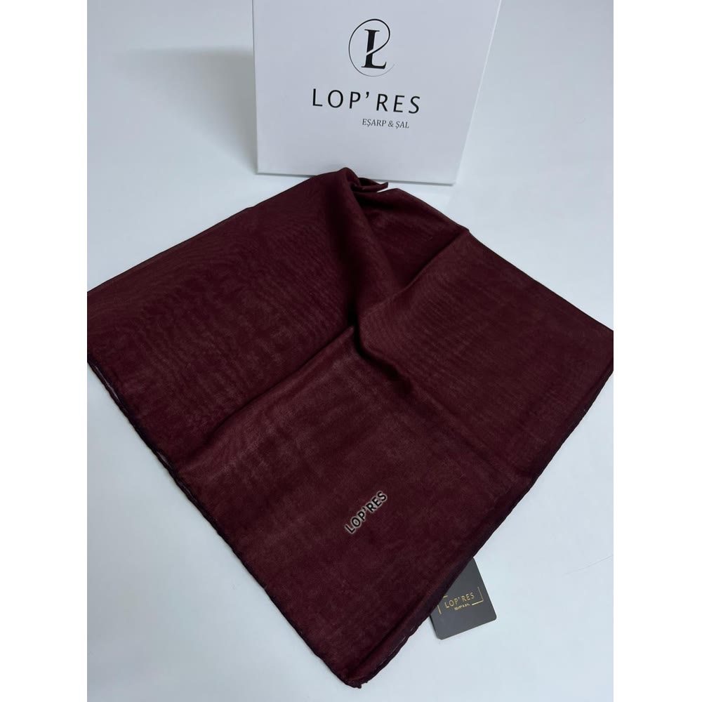 TEK RENK SOFT EŞARP KOYU BORDO