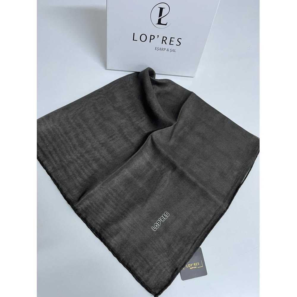 TEK RENK SOFT EŞARP KOYU GRİ