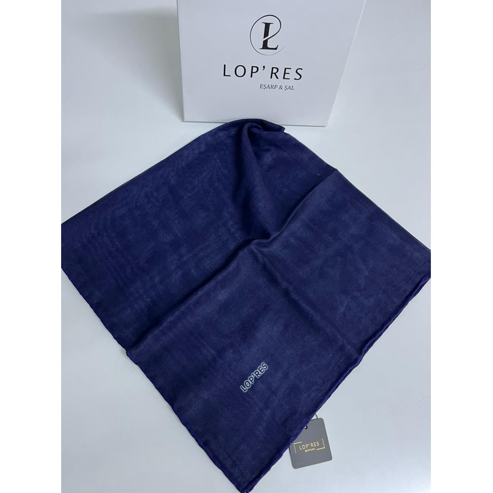 TEK RENK SOFT EŞARP LACİVERT