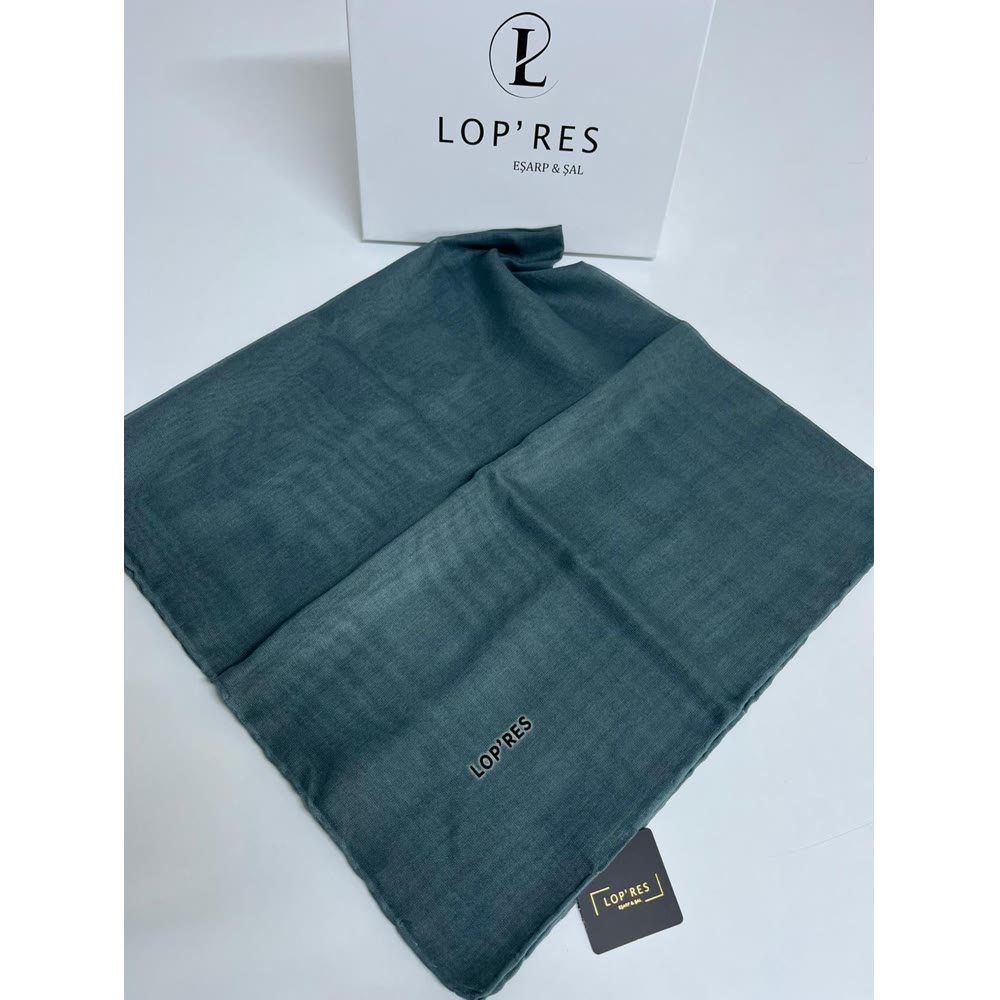 TEK RENK SOFT EŞARP PETROL