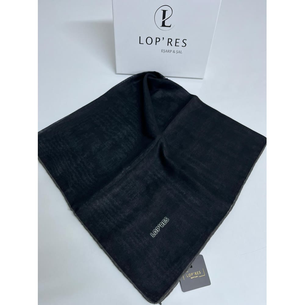 TEK RENK SOFT EŞARP SİYAH