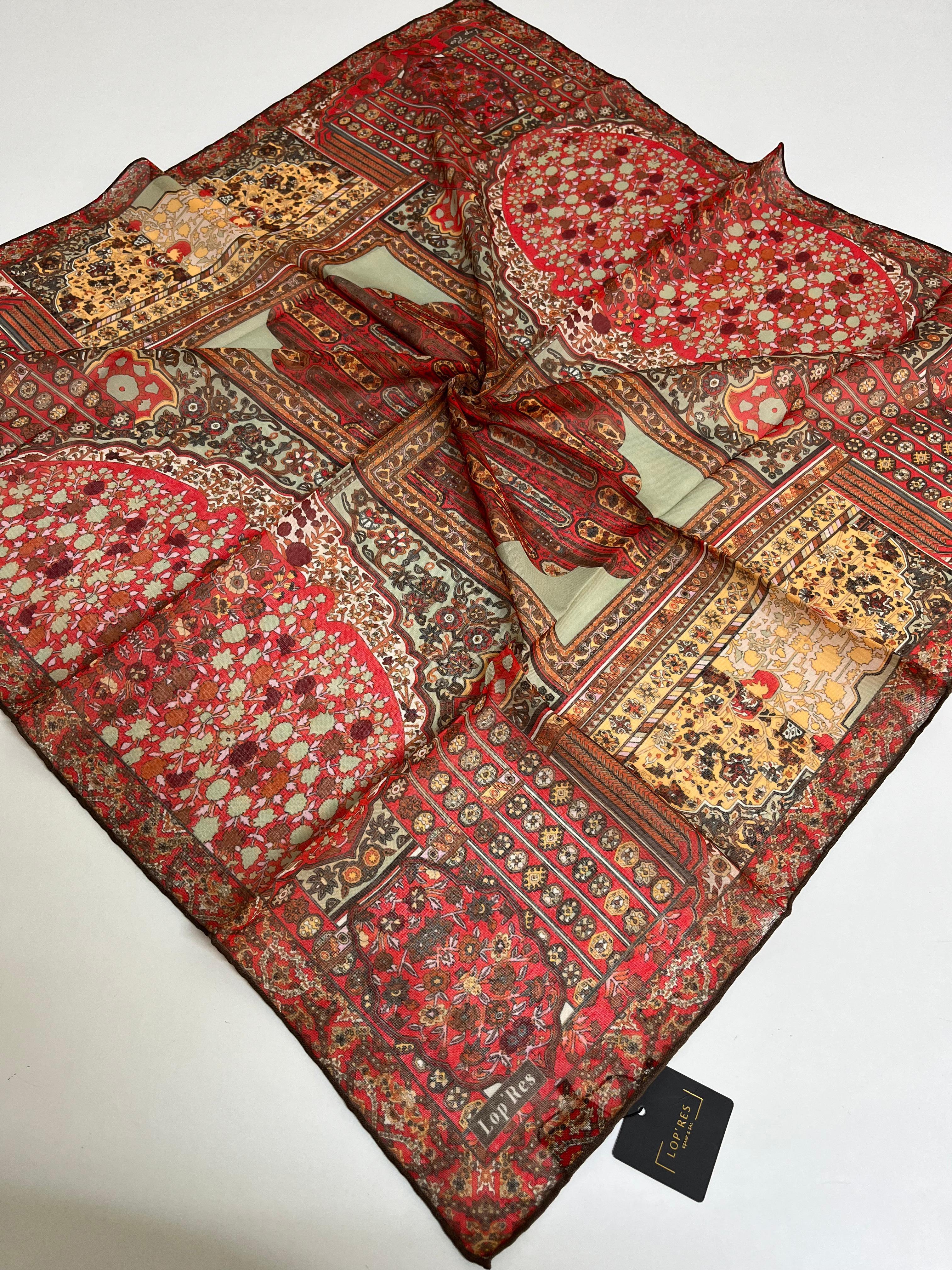 SOFT EŞARP 1148 KIRMIZI KAHVE