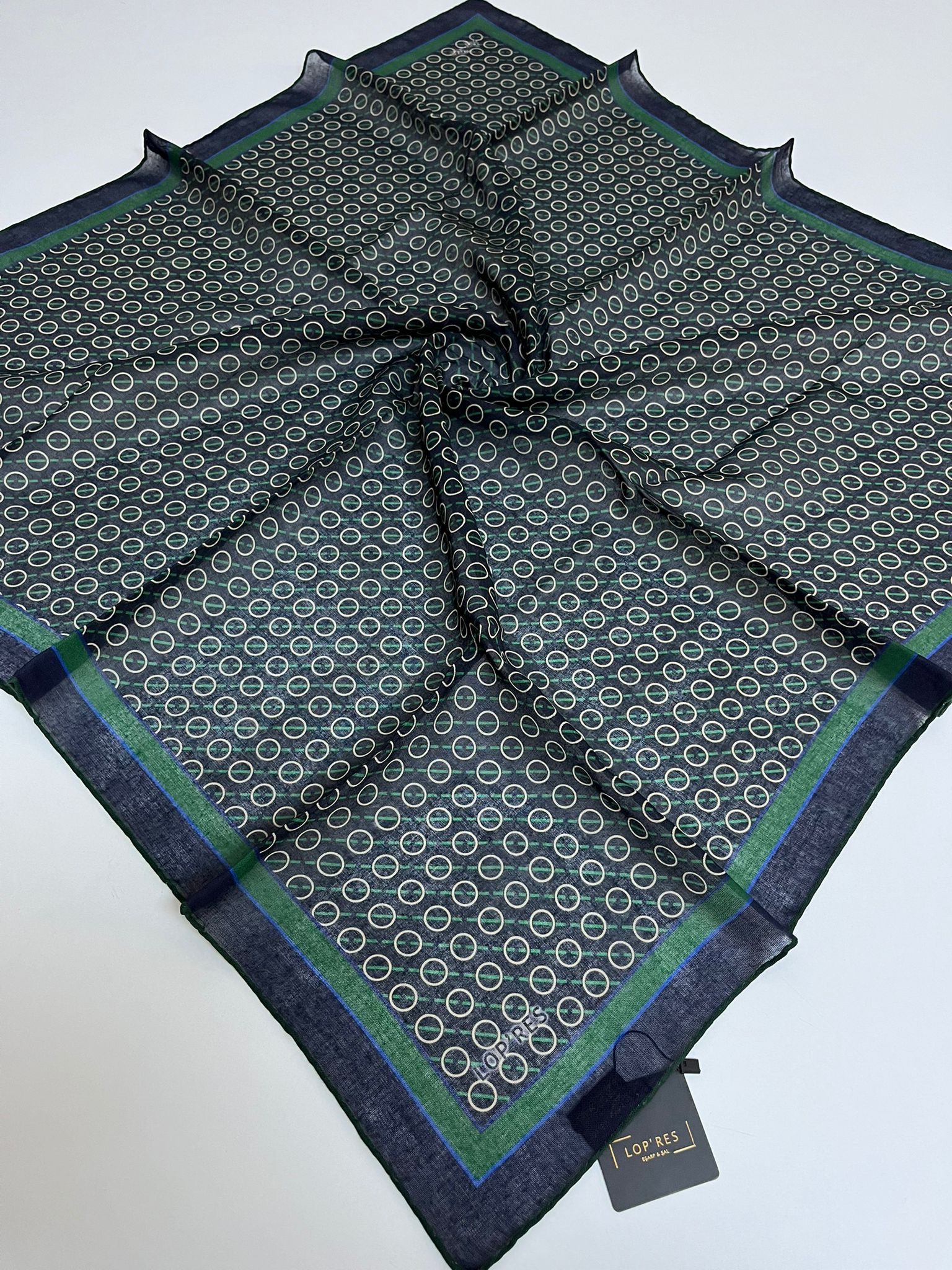 SOFT EŞARP 5016 LACİVERT-YEŞİL