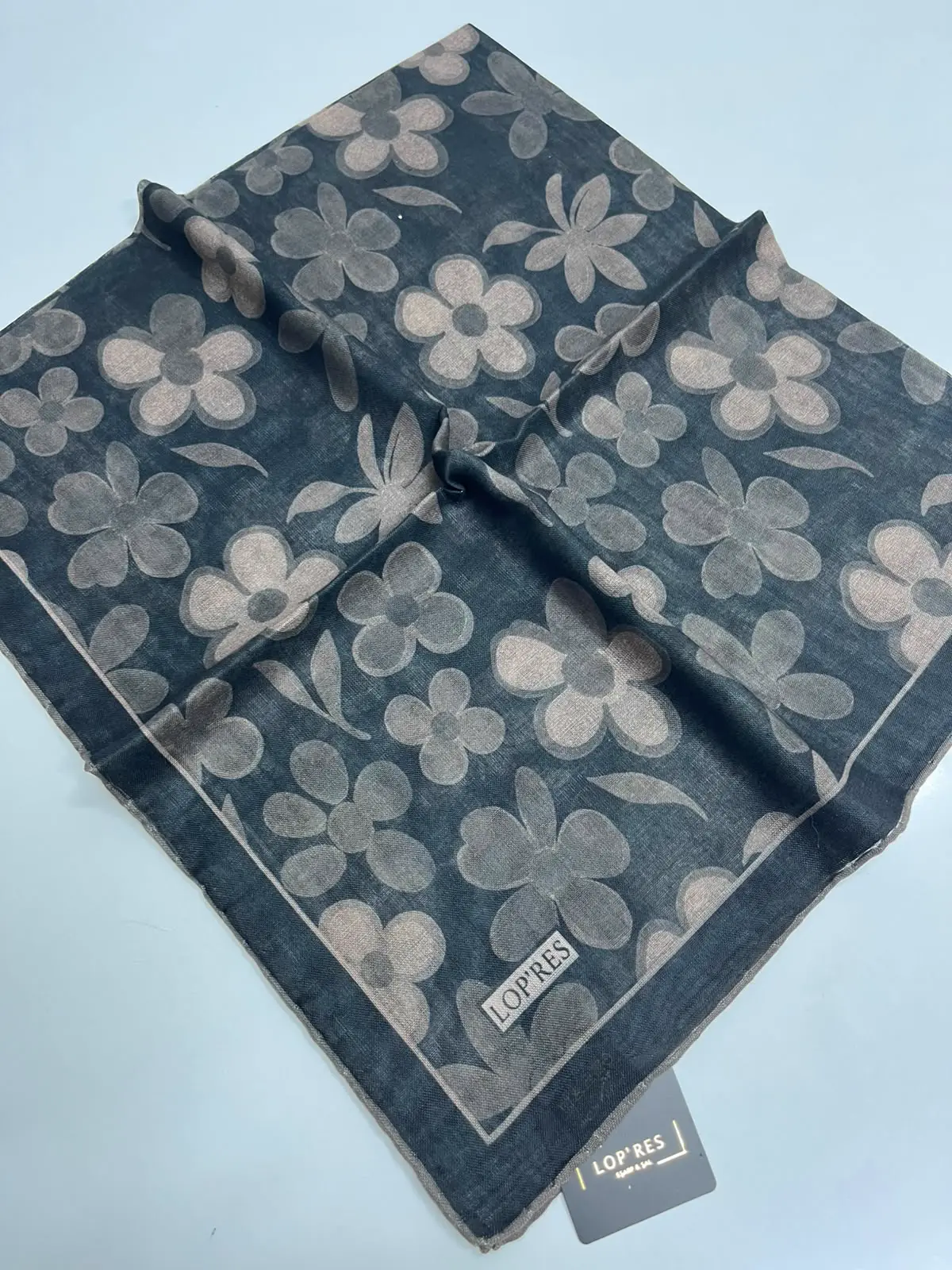 SOFT EŞARP 5023 SİYAH-VİZON