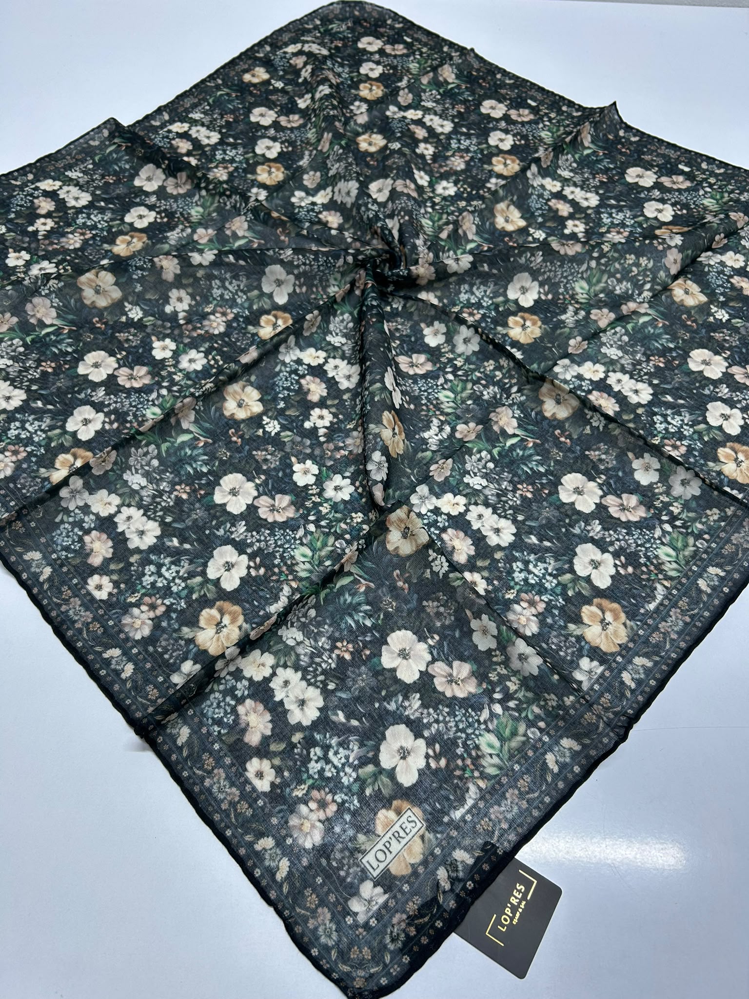 SOFT EŞARP 5018 SİYAH-KREM