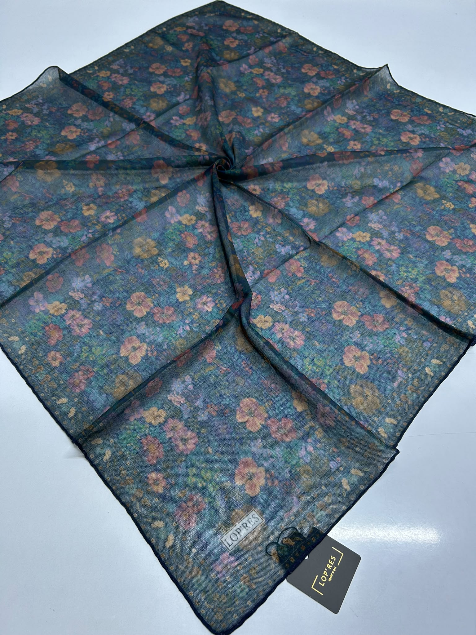 SOFT EŞARP 5018 LACİVERT-MULTİ